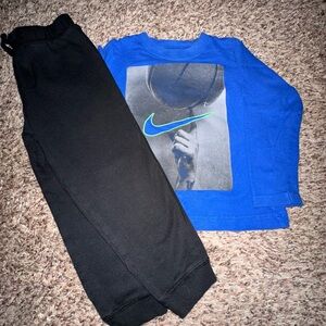 Nike Kids Blue and Black Set